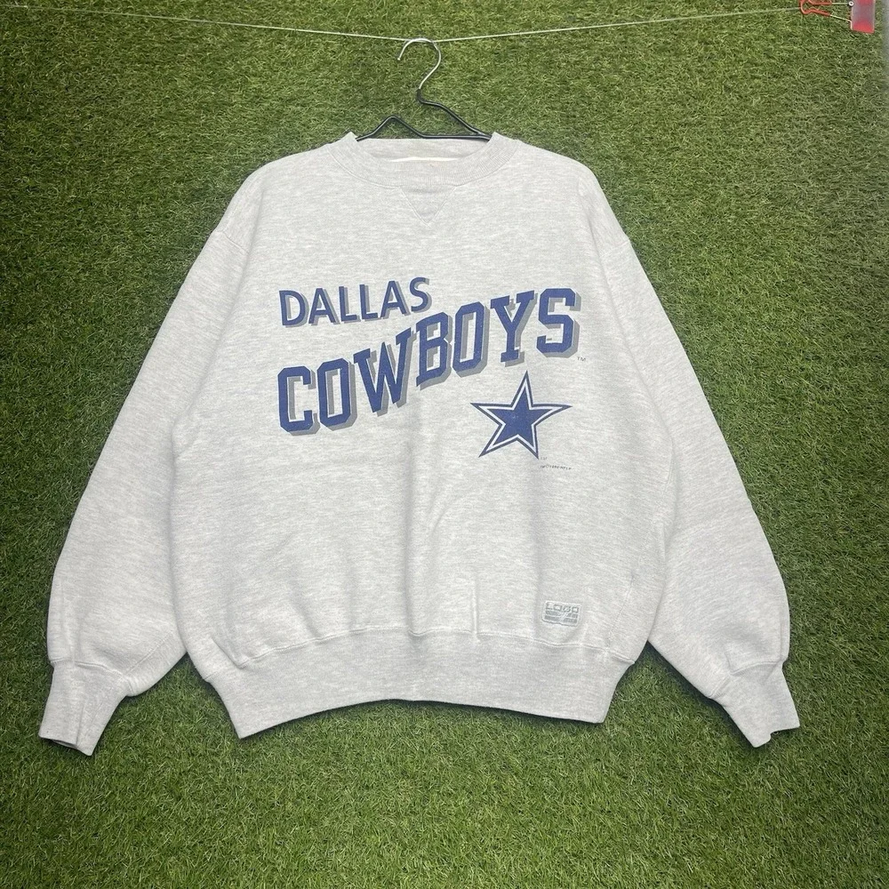 Vintage Dallas Cowboys Sweatshirt Mens Large Logo 7 1993 NFL Crewneck Pullover
